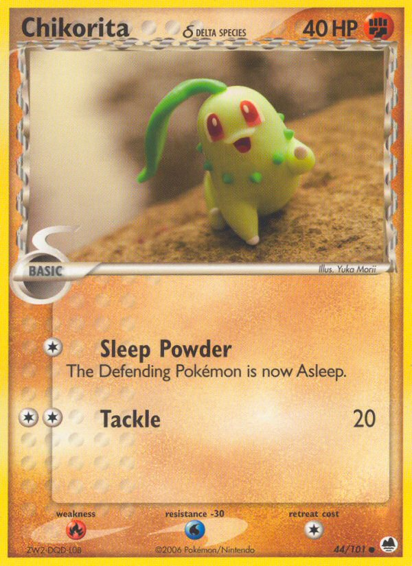 EX Dragon Frontiers Chikorita #44/101
